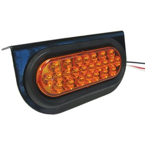 Oval LED quad fl. amber warn. light