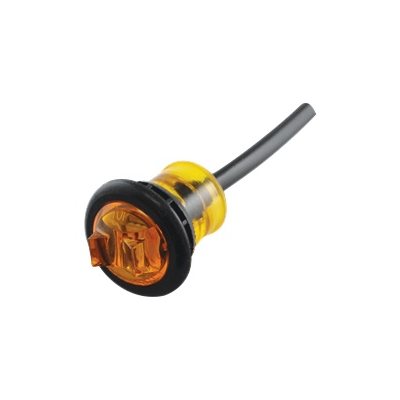 LED 3 / 4" Amber lamp, 1-dio