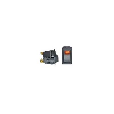 On-Off Rocker switch 20 amp amber pilot light